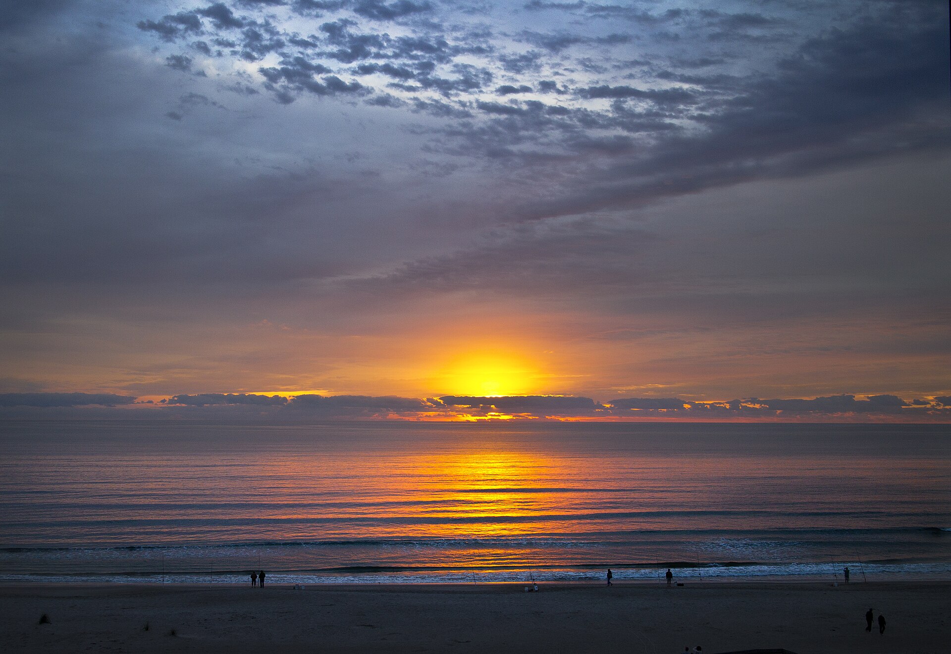 Sunrise over Cocoa Beach.