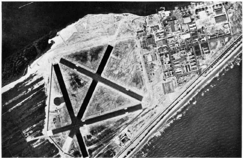 Naval Air Station Banana River, Florida, circa 1946-47, on the barrier strip south of Cocoa Beach — the installation that became Patrick Air Force Base in 1950.